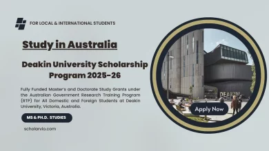 Deakin University Scholarship Program 2025-26