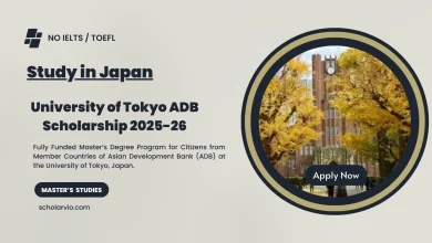 University of Tokyo ADB Scholarship 2025